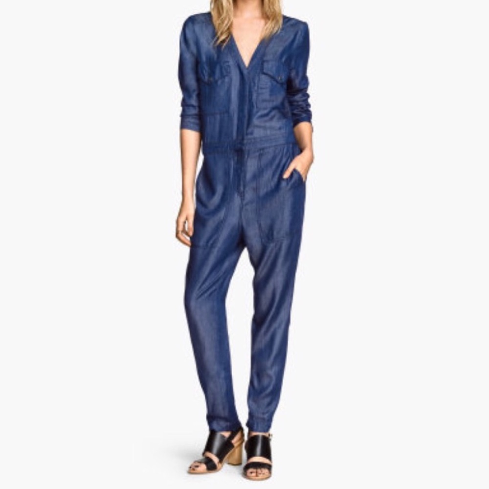 NWT H&M Chambray Jumpsuit